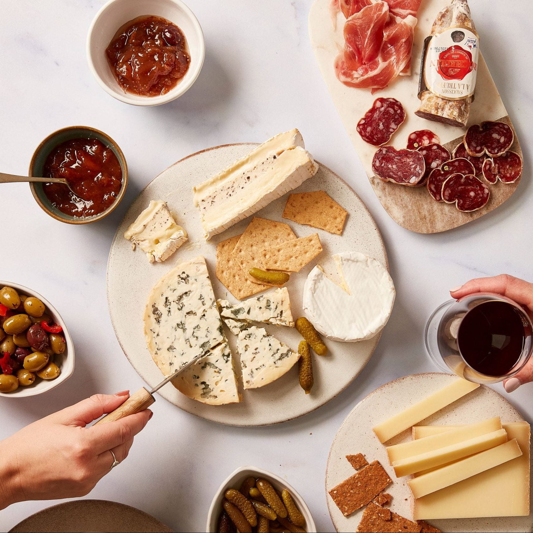 Luxe French Cheese and Charcuterie Box