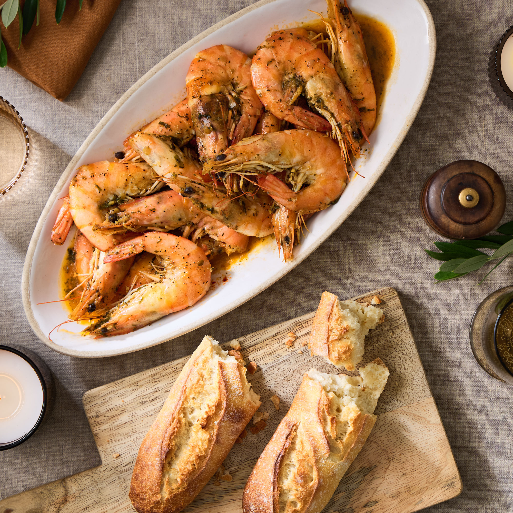 King Prawns Cote at Home